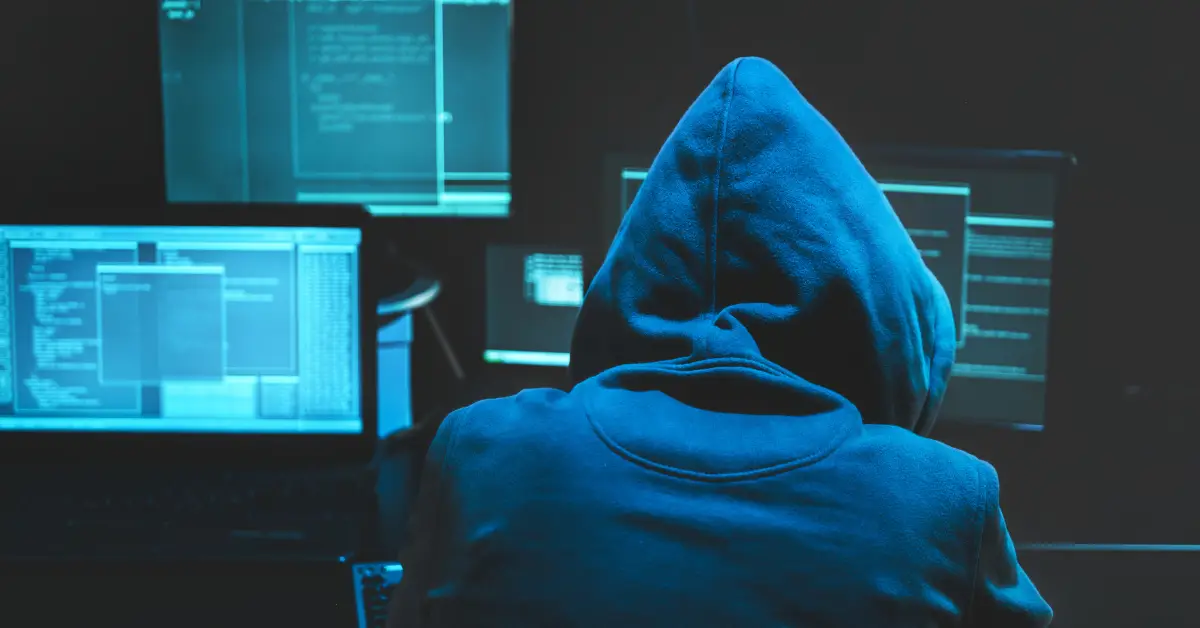 Cyber Attack Las Vegas - Hooded Man By Computers